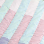Handmade Cotton Geometric Kids Quilt | Soft Custom Bedding for Crib to Twin