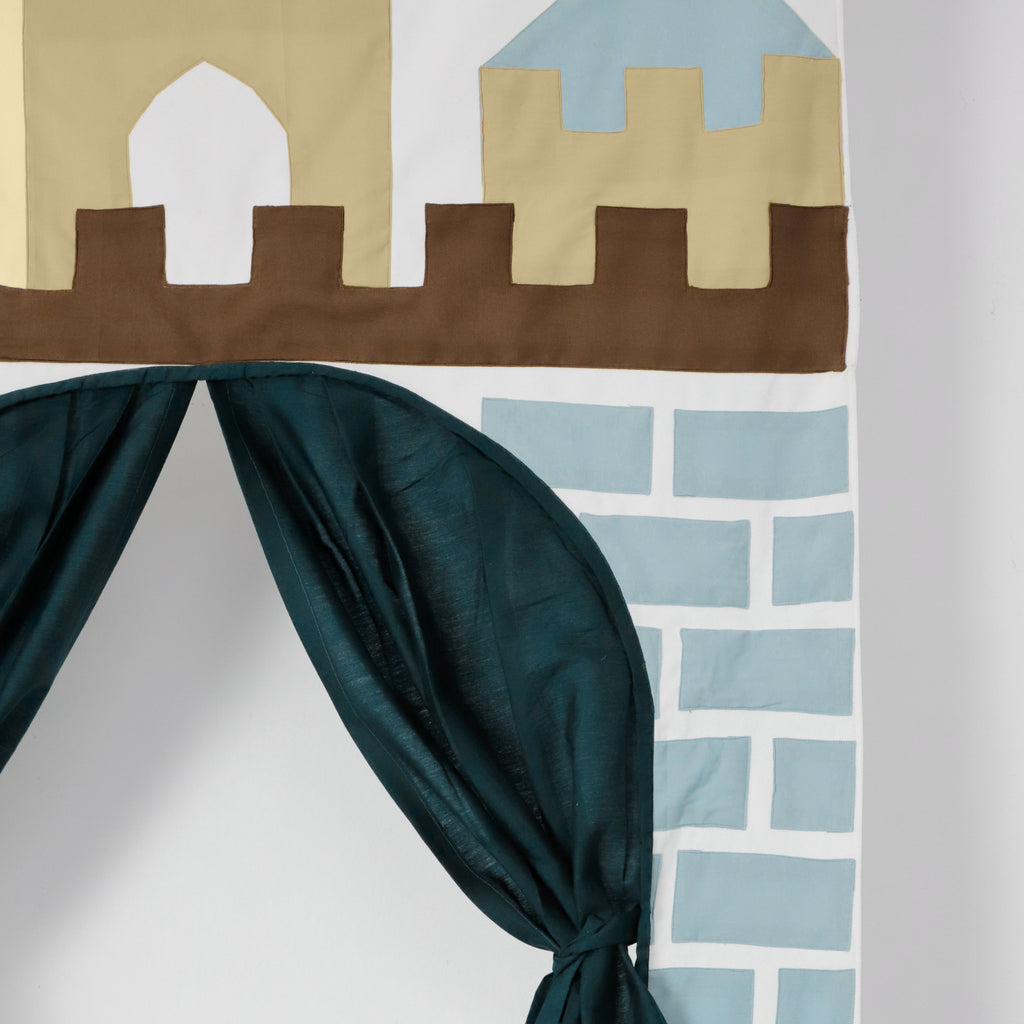 Doorway Puppet Theatre with Sword, Shield, Crown & Armor