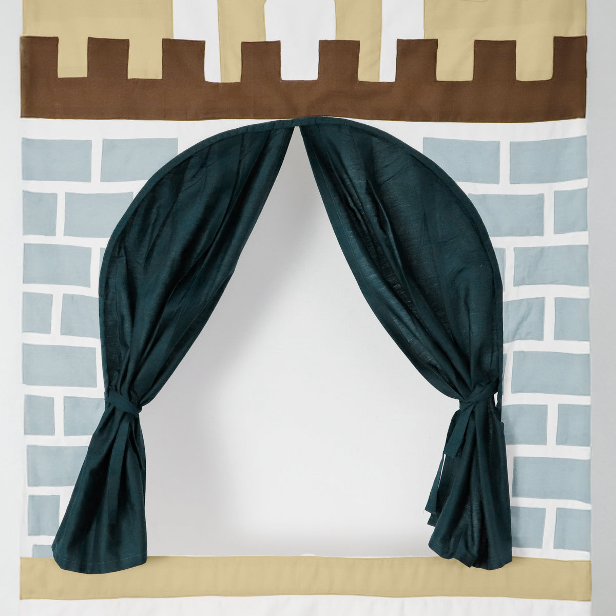 Doorway Puppet Theatre with Sword, Shield, Crown & Armor
