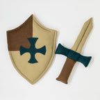Doorway Puppet Theatre with Sword, Shield, Crown & Armor