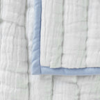 Ivory Cotton Gauze Custom Made Quilt, Crib to King Sizes Comforter