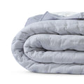 Handmade Blue White Kids Cotton Quilt with Ruffles – Toddler Bedding