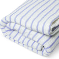 Handmade Blue White Striped Pick Stitch Cotton Quilt - Kids Comforter