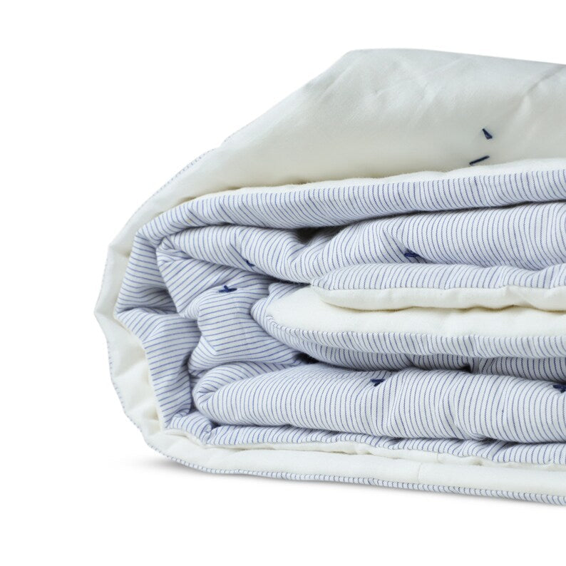 Machine washable on a gentle cycle, this quilt offers cozy duvet-like comfort with a lighter fill, perfect for layering. Its flawless finish and secure construction make it easy to care for.