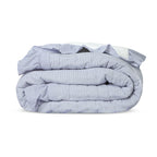 Pick stitch cotton quilt with striped design, sleep-friendly cotton bedding. Year round cotton comforter.