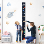 Embroidered Solar System Growth Chart For Kid's Room