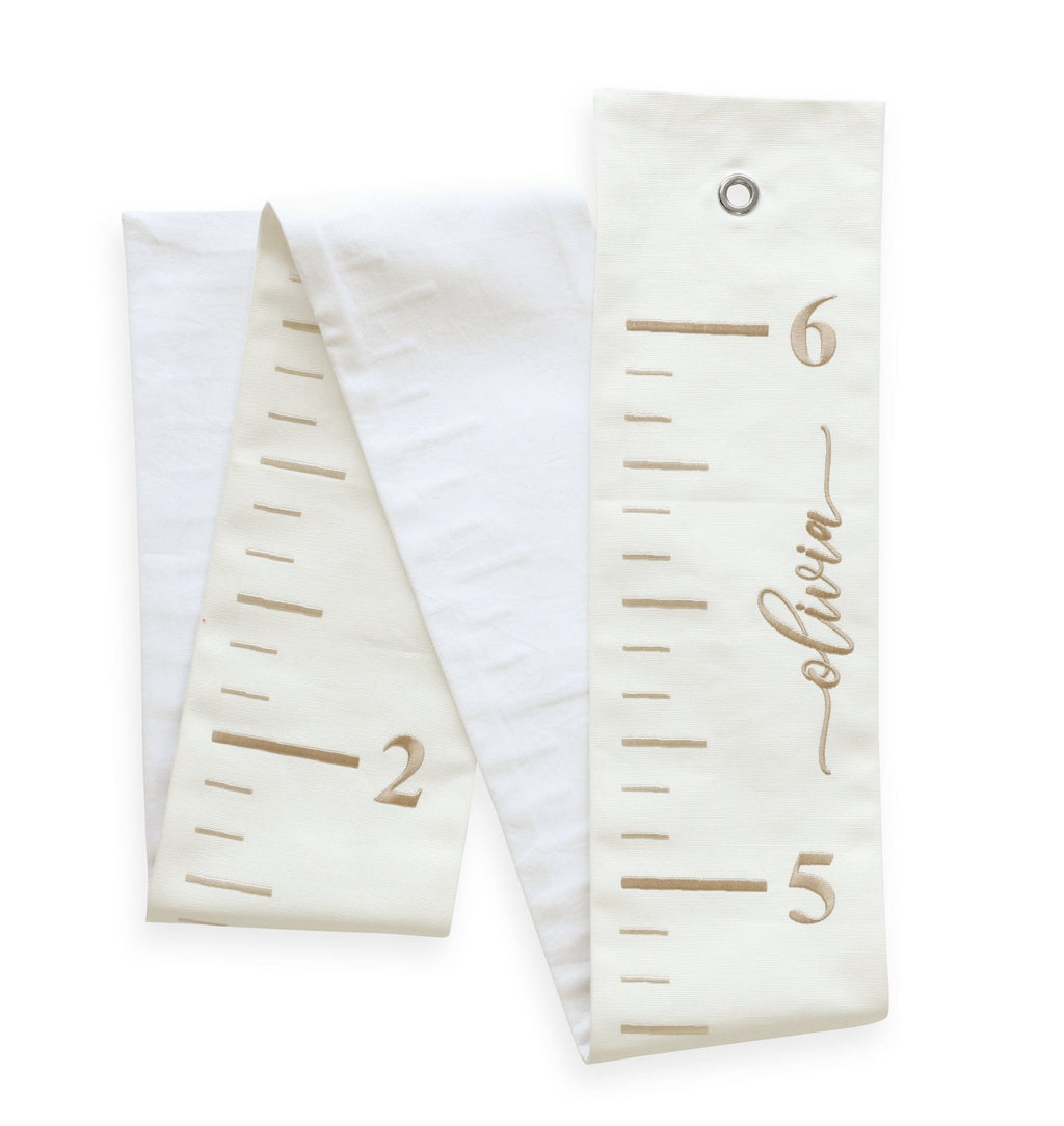 Embroidered Fabric Growth Chart, Personalized Growth Chart, Baby Name Growth Chart