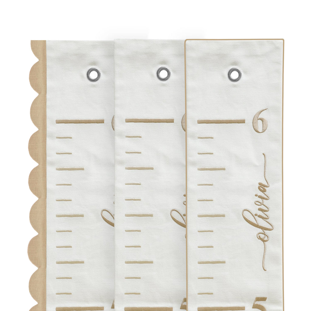 Embroidered Fabric Growth Chart, Personalized Growth Chart, Baby Name Growth Chart
