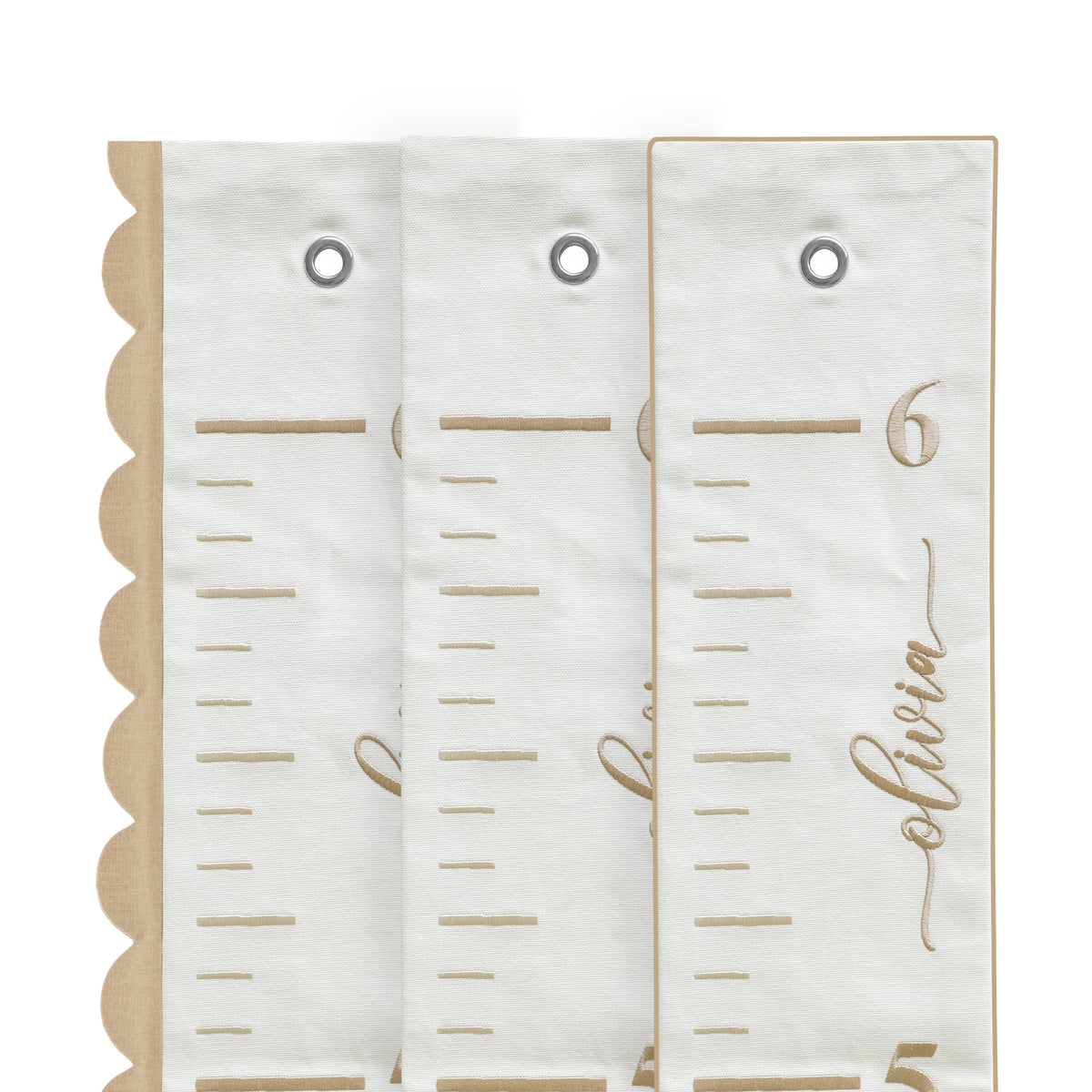 Embroidered Fabric Growth Chart, Personalized Growth Chart, Baby Name Growth Chart