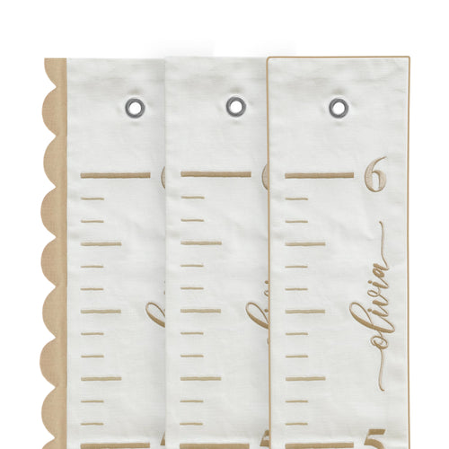Embroidered Fabric Growth Chart, Personalized Growth Chart, Baby Name Growth Chart