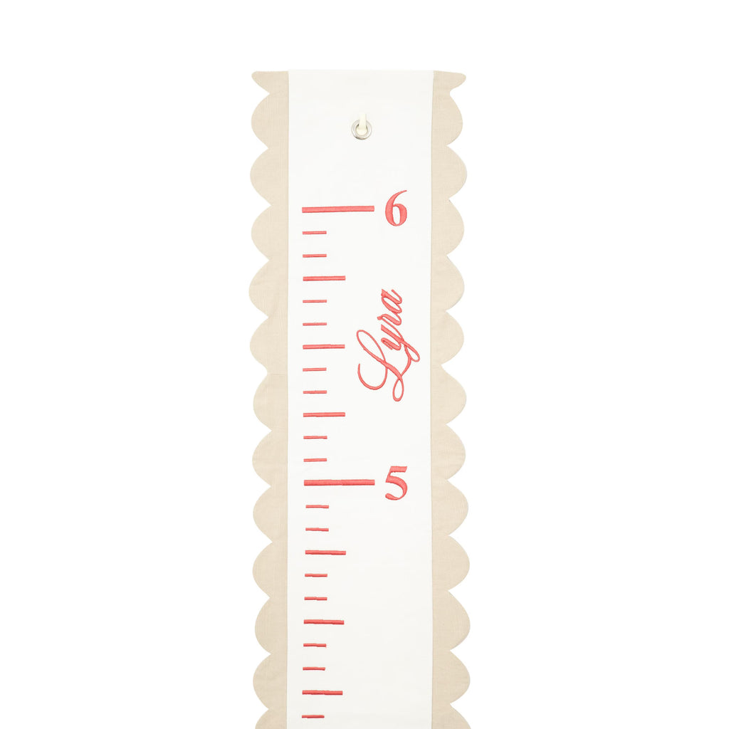 Embroidered Fabric Growth Chart, Personalized Growth Chart, Baby Name Growth Chart