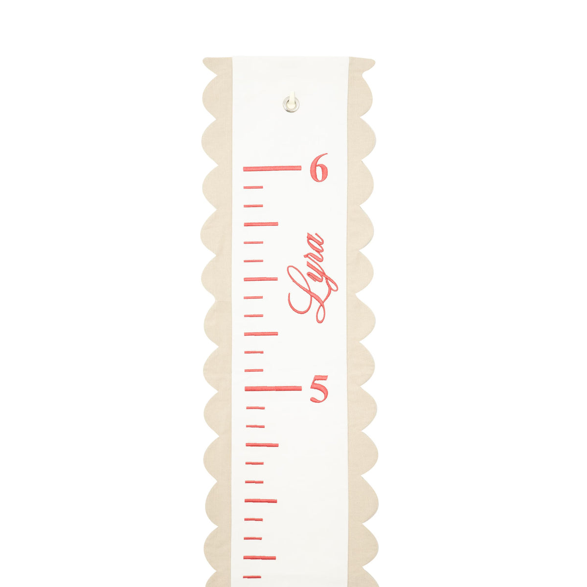 Embroidered Fabric Growth Chart, Personalized Growth Chart, Baby Name Growth Chart