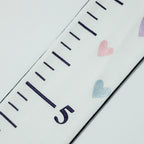 Embroidered Growth Chart With Hearts, Customized Height Chart