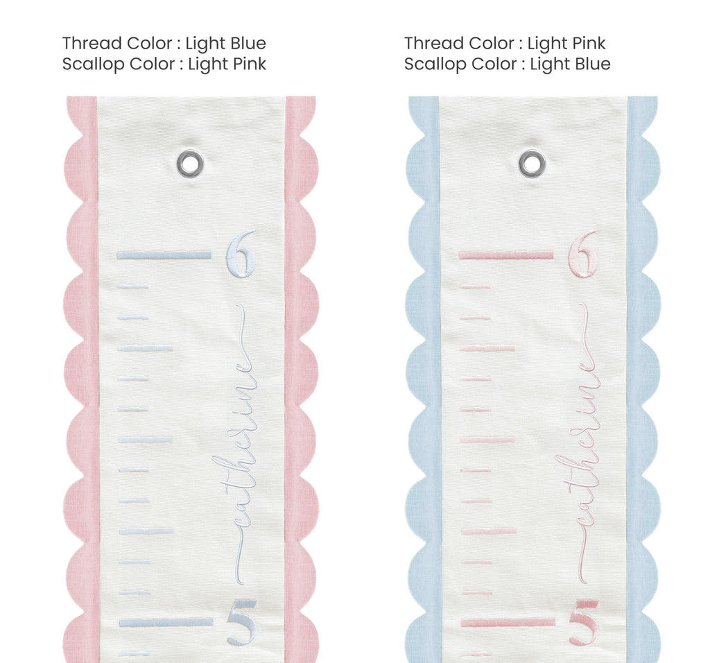 Embroidered Fabric Growth Chart, Personalized Growth Chart, Baby Name Growth Chart