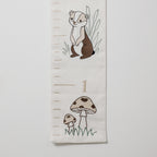 Personalized Woodland Growth Chart, Boys Girls Embroidered Height Chart