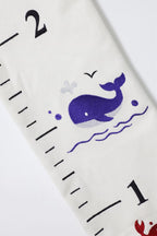 Nautical Growth Chart Personalised, Embroidered Baby Name Height Chart, Nursery Gift