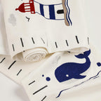 Nautical Growth Chart Personalised, Embroidered Baby Name Height Chart, Nursery Gift