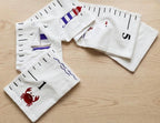 Nautical Growth Chart Personalised, Embroidered Baby Name Height Chart, Nursery Gift