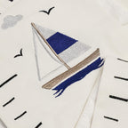 Nautical Growth Chart Personalised, Embroidered Baby Name Height Chart, Nursery Gift