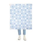 Custom patchwork cotton quilt. handmade geometric comforter available in lap size blanket to king size coverlet. This machine-washable, lightweight cotton quilt is made for year-round use.